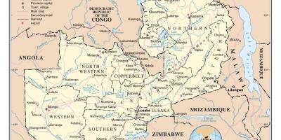 Mapa errepide zambi
