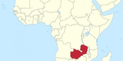 Mapa afrikan erakutsiz Zambia