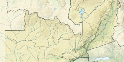 Mapa Zambia ibaiaren 